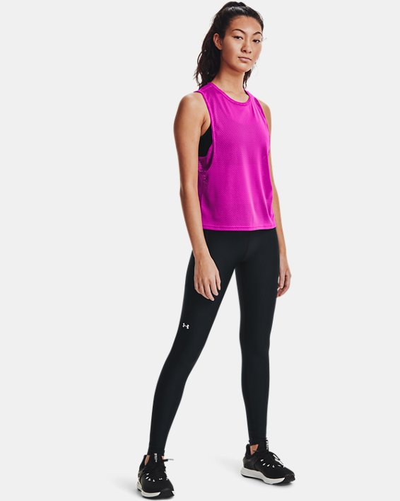 Women's HeatGear® No-Slip Waistband Mid-Rise Full-Length Leggings, Black, pdpMainDesktop image number 2